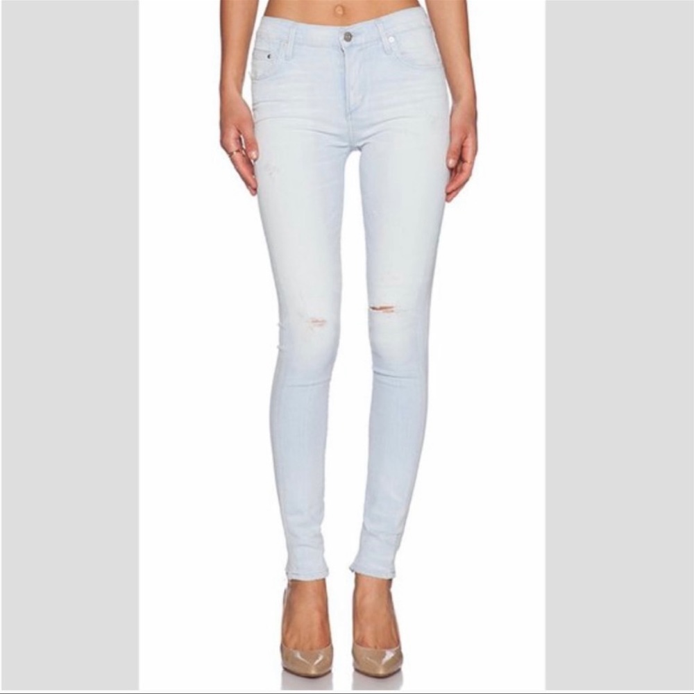 Citizen of Humanity Rocket High Rise Skinny Light Wash High Sierra Denim
